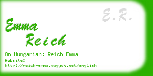 emma reich business card